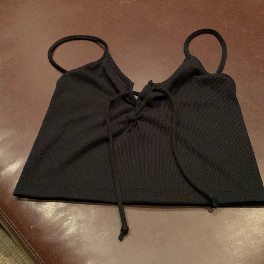 Black crop top from Brandy Melville - John Gilt - One Size